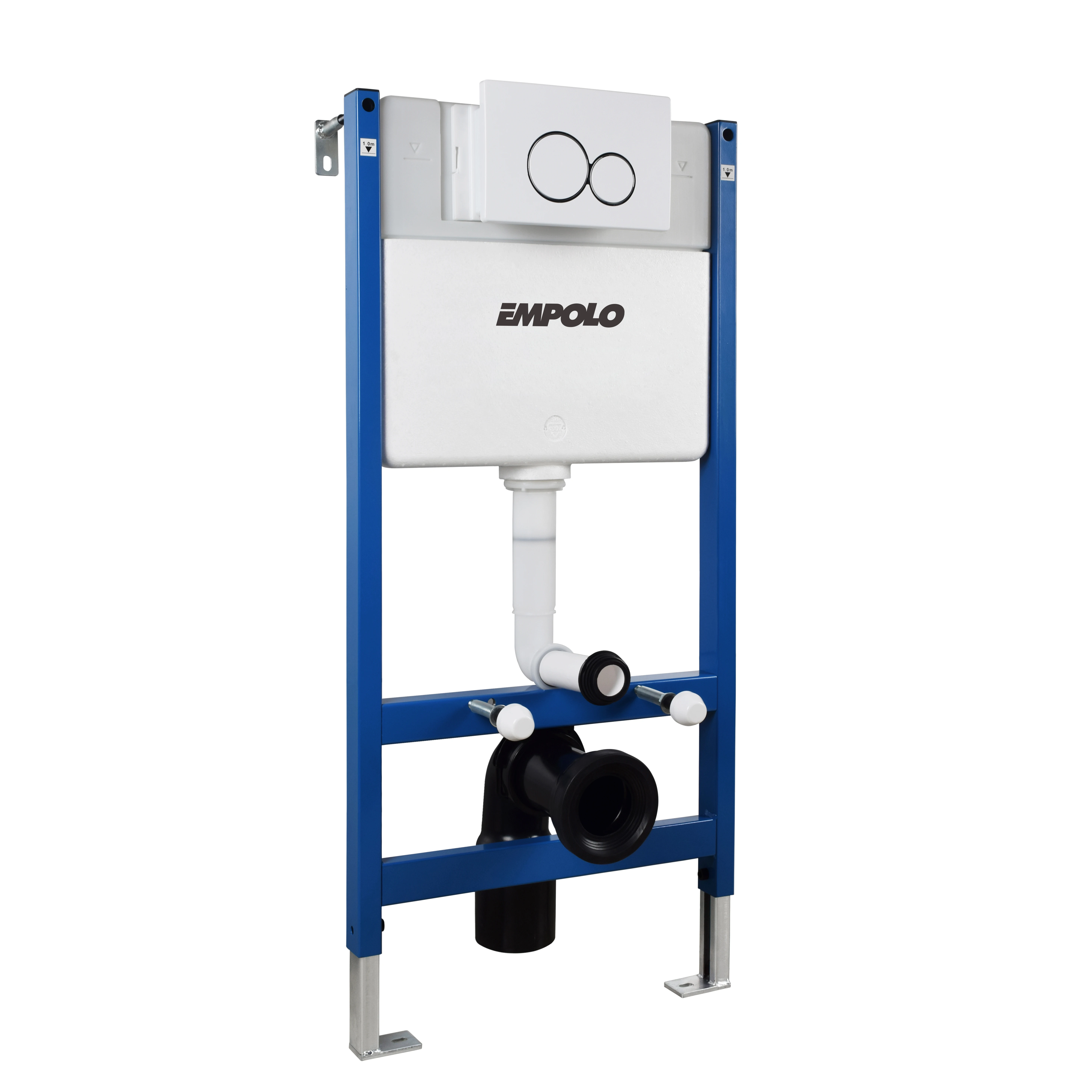 Empolo guangdong Wall Hung Toilet Frame Hidden Water Saving Plastic Hanging Toile Flash Tank Cistern Dual Valve Water Saving