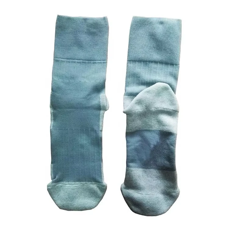 Seamless non-binding silver fiber antibacterial diabetic and circulatory crew diabetic health socks with silver diabetic