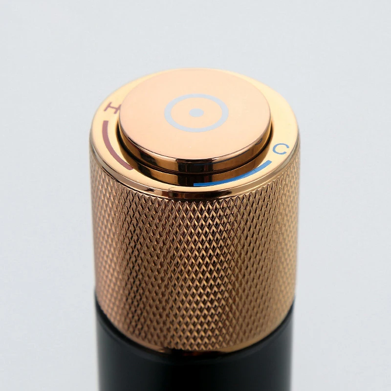 2021 Wholesale Price Black Pvd Electroplated Cold And Hot Separation Ceramic Valve Core Matte  Brass Basin Water-Saving Faucet