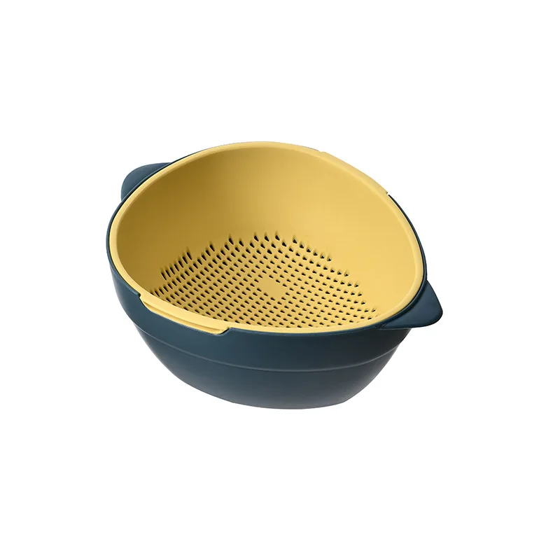 Кухонный Дуршлаг Съемная миска для мытья 2 в 1 наборы фруктовых и овощных