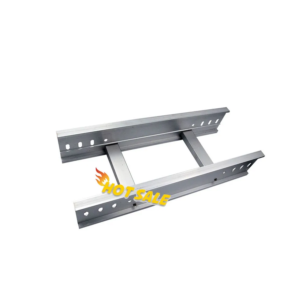 100*50mm 100*100mm Electrical Waterproof Material Aluminium Profile Ladder Cable Tray