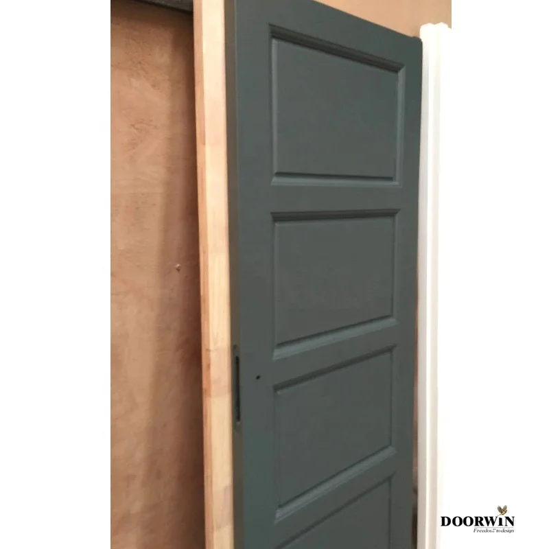 Top Selling Pine Door Solid Wood Material Type Strong Durable Wooden Door High Gloss Bedroom Doors For House
