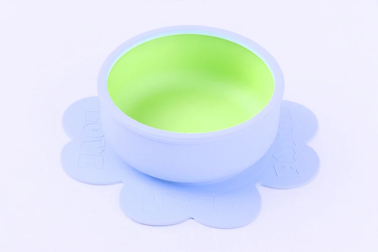 New Arrival Eco-Friendly Non-Toxic Anti-Slip Silicone Baby Feeding Set Bowl Baby Suction Bowl Silicone Children Tableware Bowl