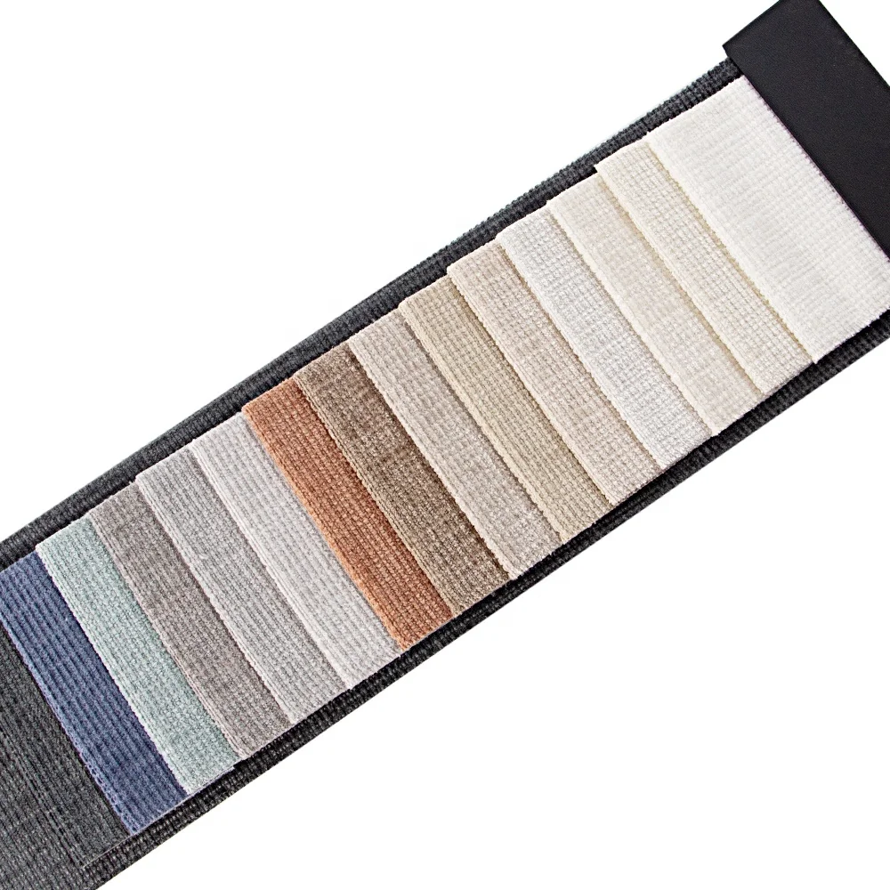 Professional manufacturer factory new geometric texture design yarn dye chenille material chenille sofa fabric with low price