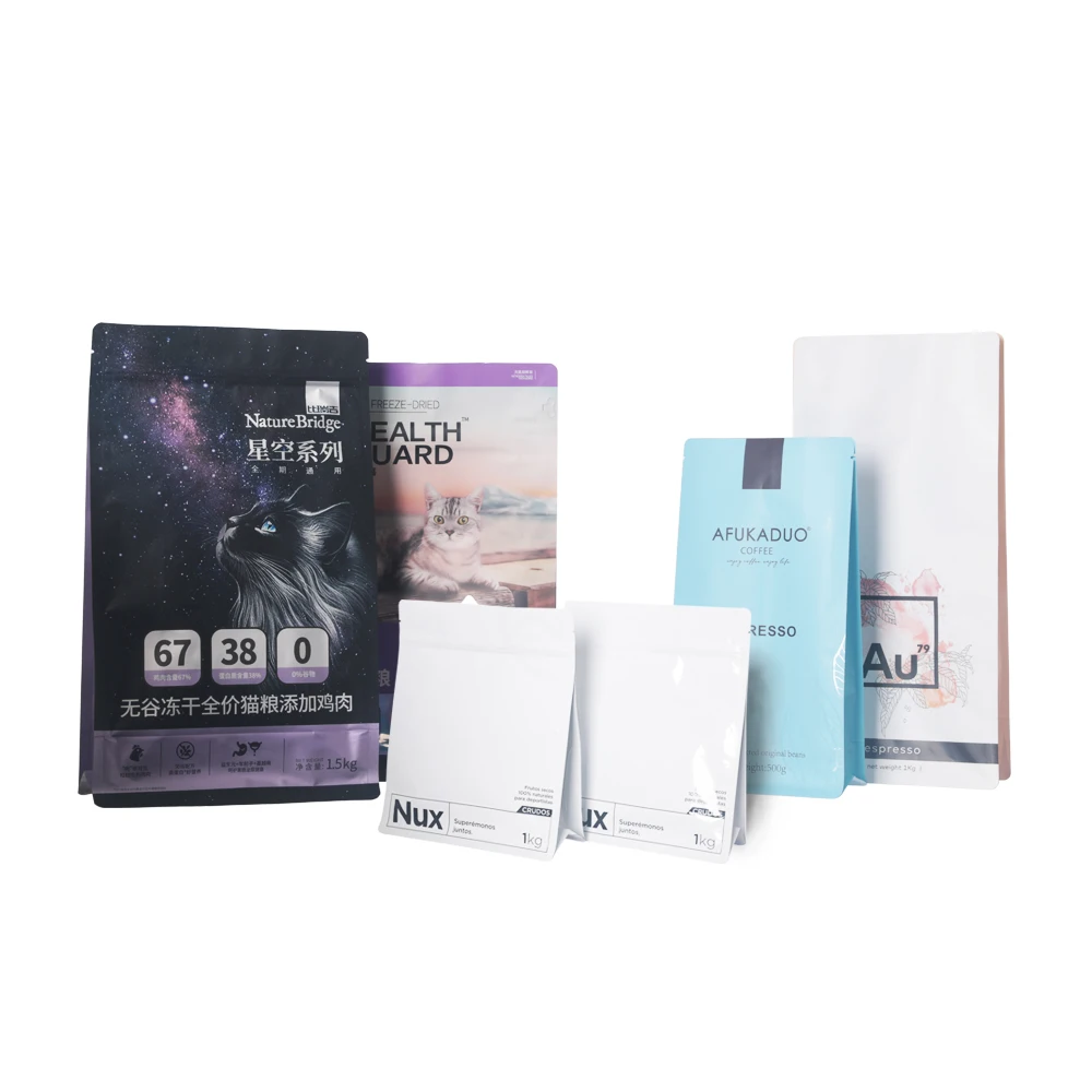 Food grade heat resistant digital printing doypack stand up packaging bag