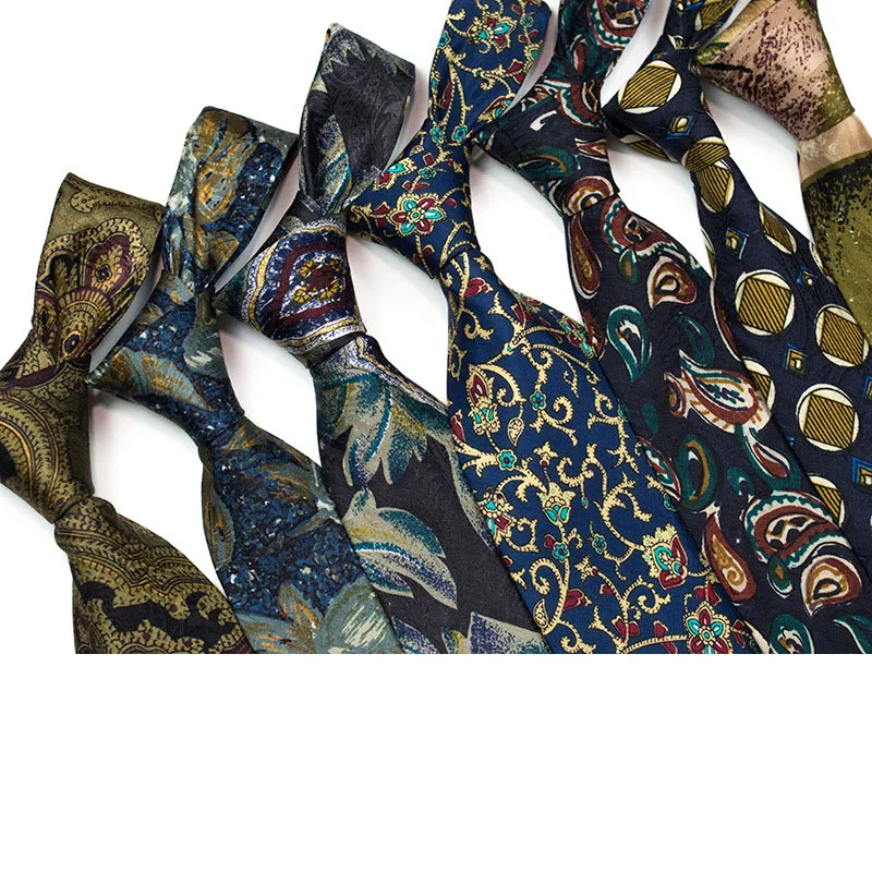 Высококачественный классический деловой галстук из шелка тутового шелкопряда для мужчин