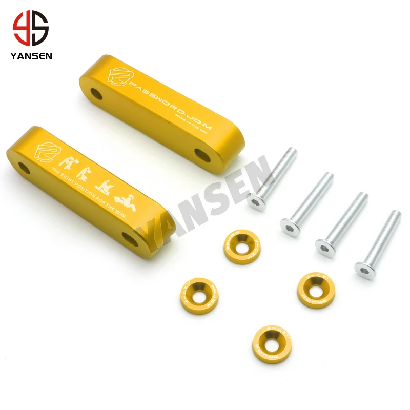 JDMPASSWORD Hood Vent Spacer Riser Kit For Honda Civic EK EF Acura Integra jdm accessories
