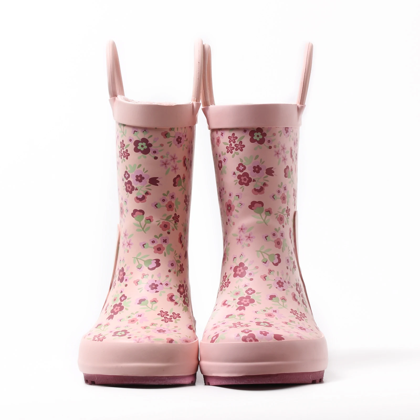 breathable rubber shoes adorable selected print patterns customize rain boot for kids with handles eva foam rain boots