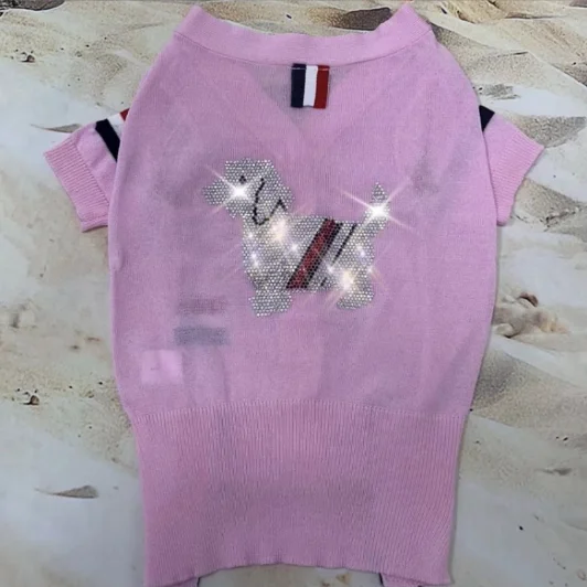 Fashion design Sweet Pet Dog Sweater Skirt Autumn Winter Dog Dress Cats Sweater Pet Knitted Pullover for Warm Dog Knit