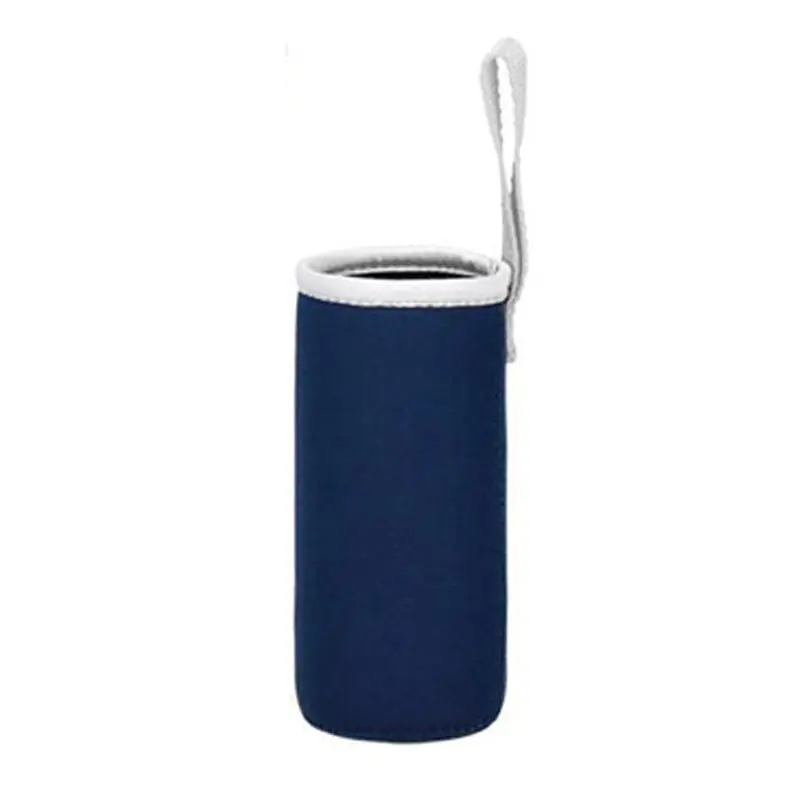 Custom Neoprene Single & Double Wine Glass Stubby Holder Insulated Thermal Beer Bottle Carrier Tote Bag with Letter Pattern