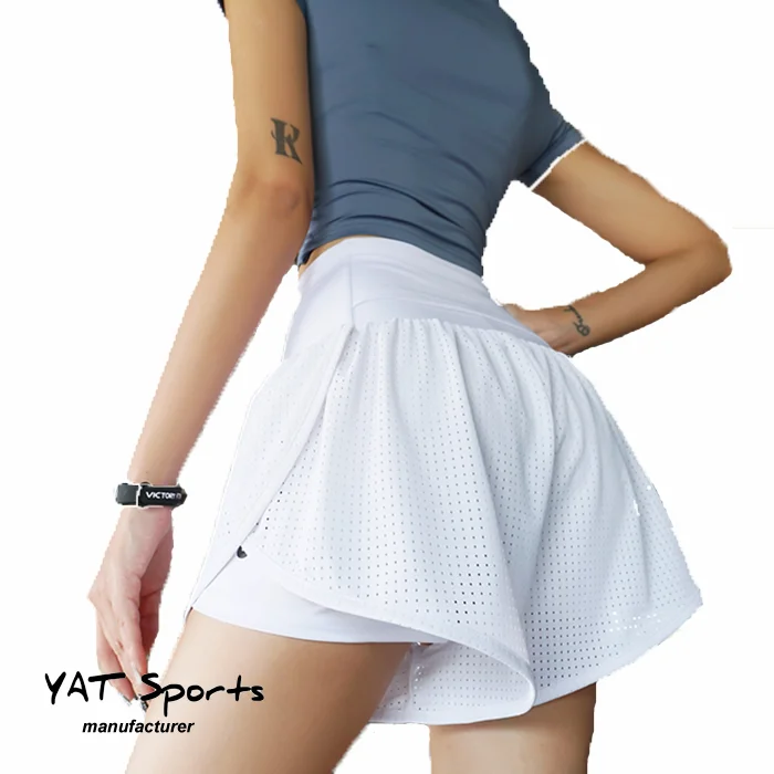 Small Order Customized Women Running Shorts Relaxed Fit And High Waist Training Shorts 2 In 1