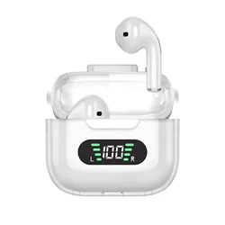 Original Factory Wireless Earphones Stereo Sound BT Earbuds Waterproof Transparent Bass Enhancer Headphones with LED Display