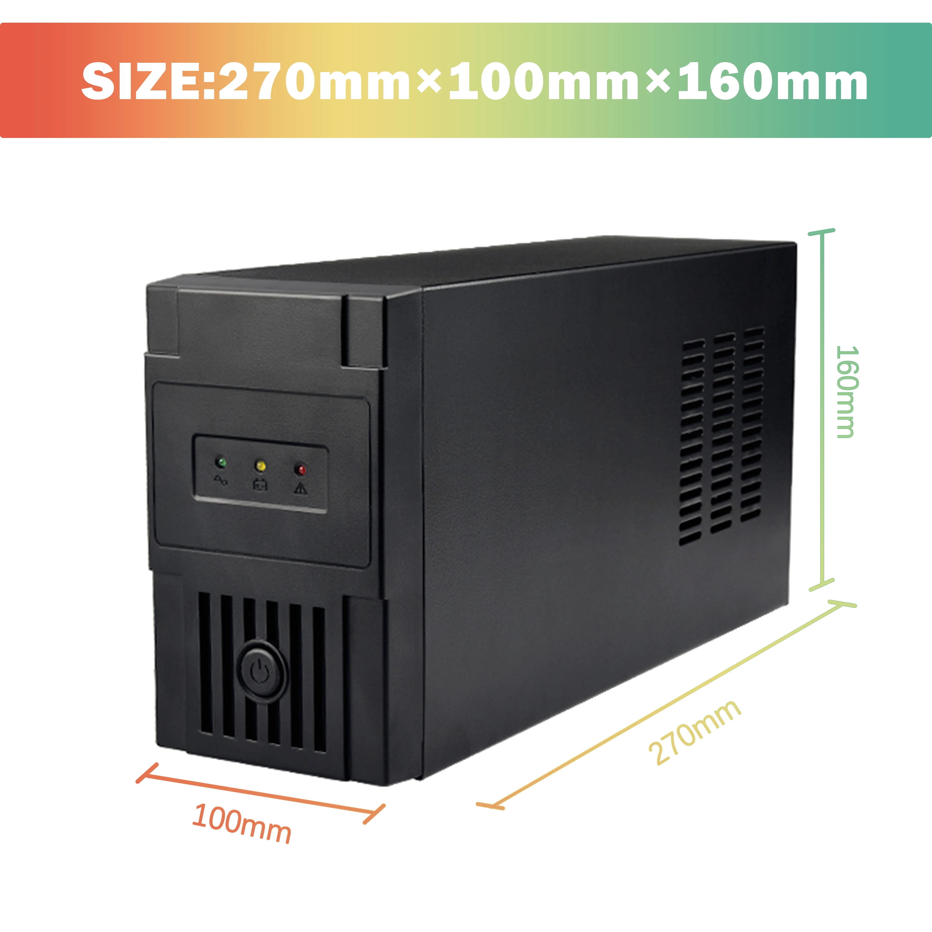 High-Frequency 110V/220V 650VA-3000VA Line Interactive UPS for Reliable Power Backup and Protection