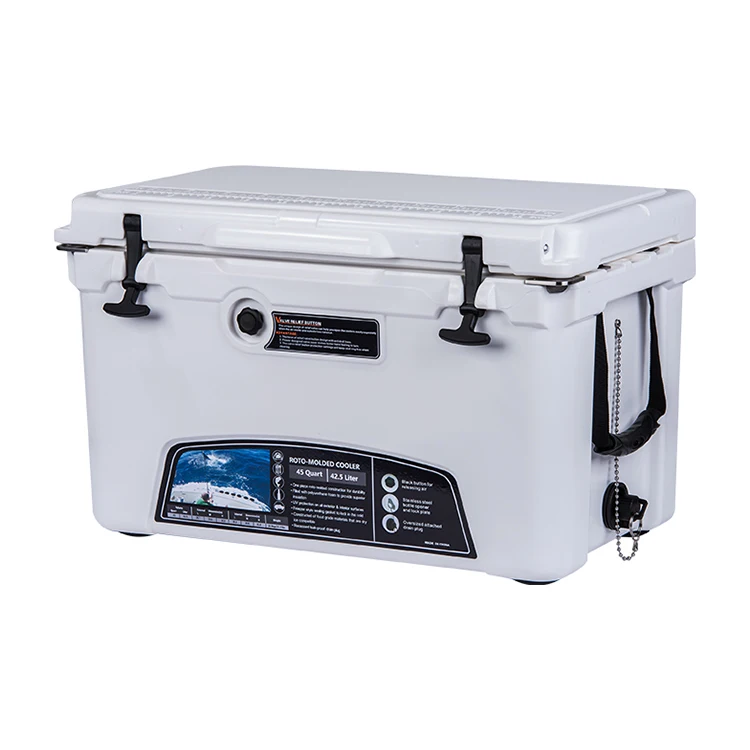 45QT Ice Cooler Boxes Shipping Picnic Rotomold Plastic Box Cooler