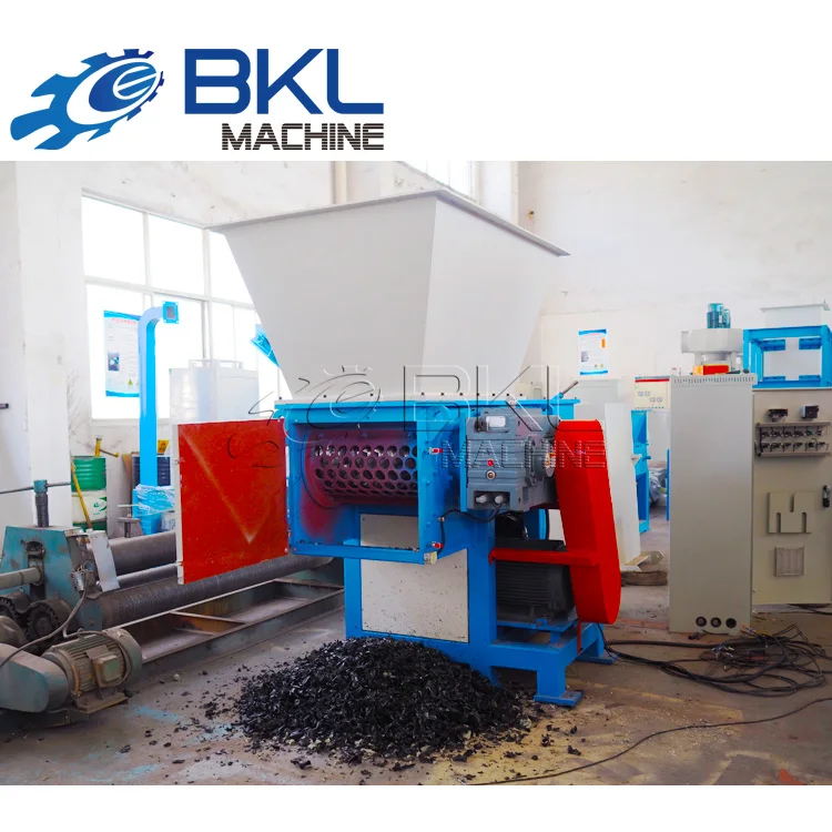 BKL single-rotor shredder for processing hard and soft plastics LDPE HDPE PP stretch films and big bags