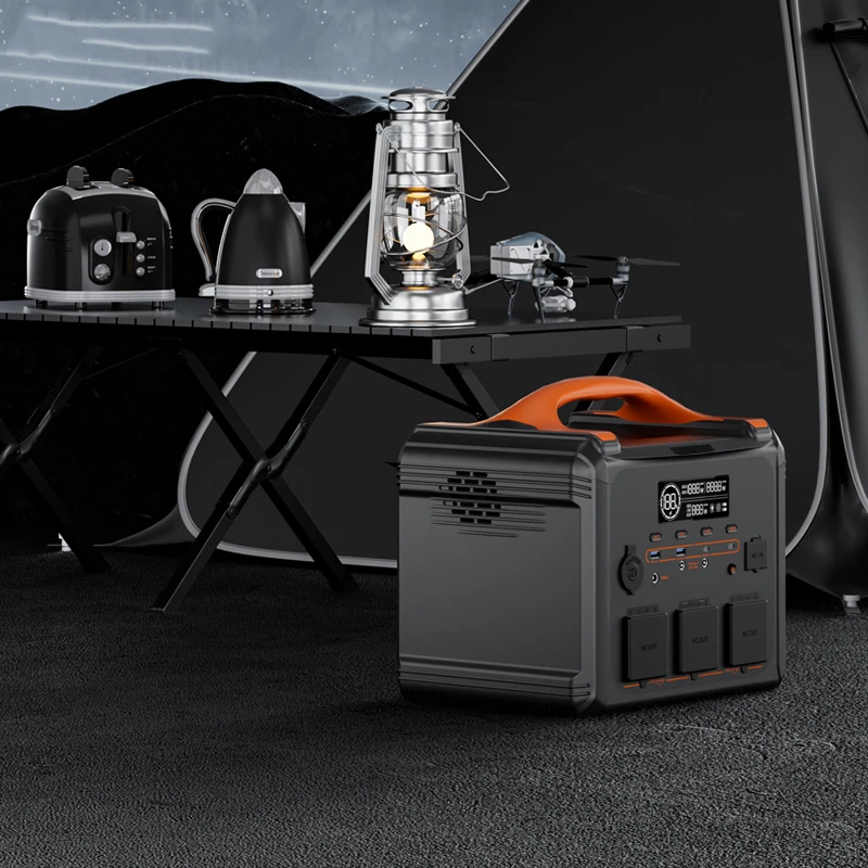 294000mAh Portable Power Station 1200W Solar Generator 1102Wh Fast charging LiFePO4 Battery for Home Backup, Power Outages