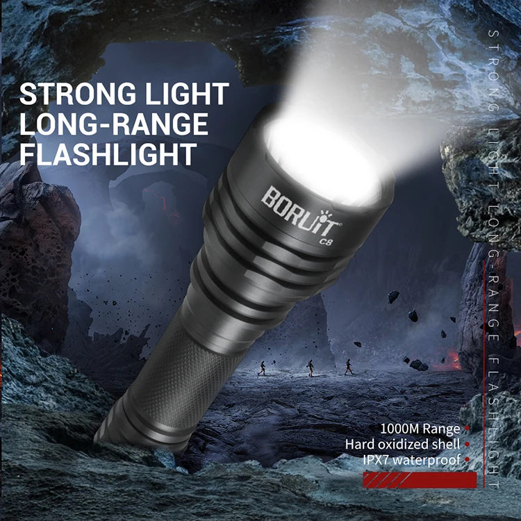 Светодиодный фонарик с 1050 подсветкой