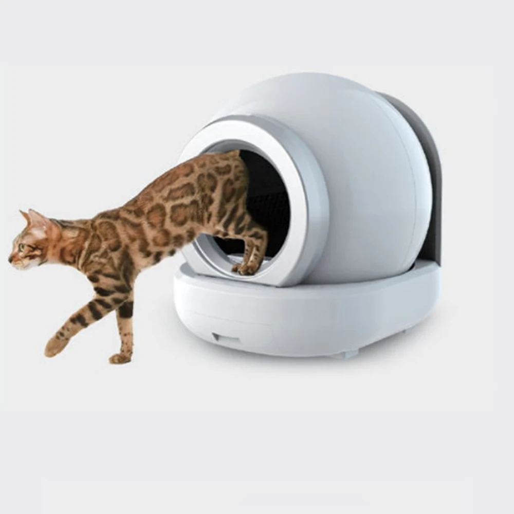 65L Large Internal Space Electric Self Cleaning Cat Litter Box with App Control