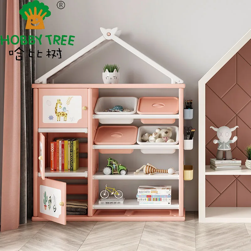 Updated Children Organizer Kids Clothes Toy Book Baby Plastic Storage Cabinet with Drawer