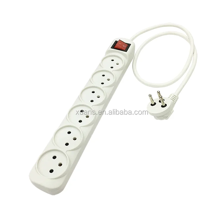 SII Approved Israel 6 Way Multi Electrical Extension Socket
