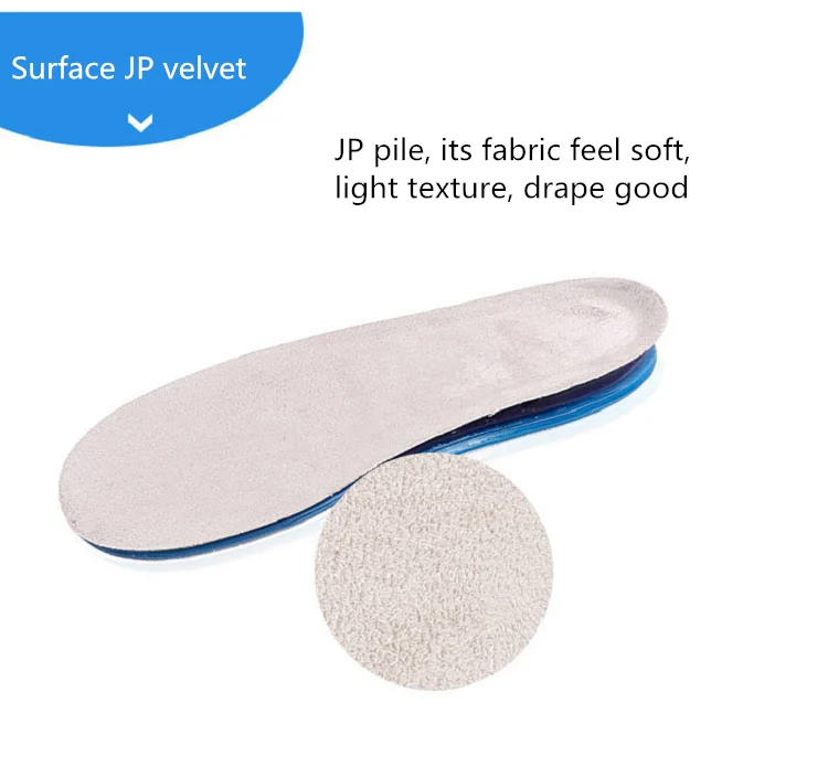 Hot Selling GEL Sports Work Comfort Insoles for Shock Heel Protection Relieve Foot Pain