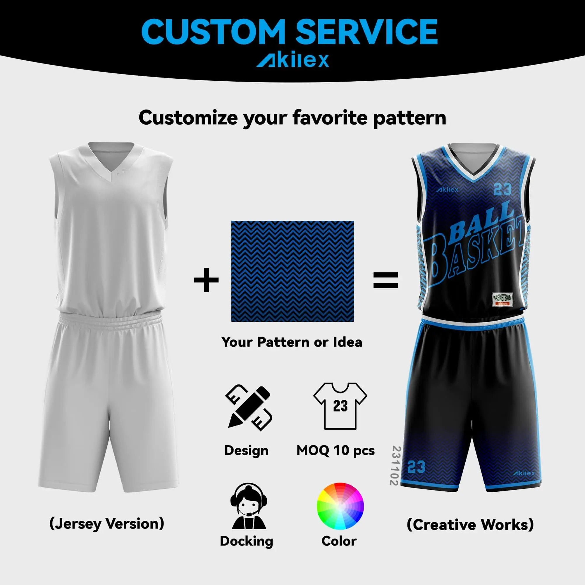 Custom basketball uniform MOQ 10pcs V neck rib collar full sublimation set basketball team uniform