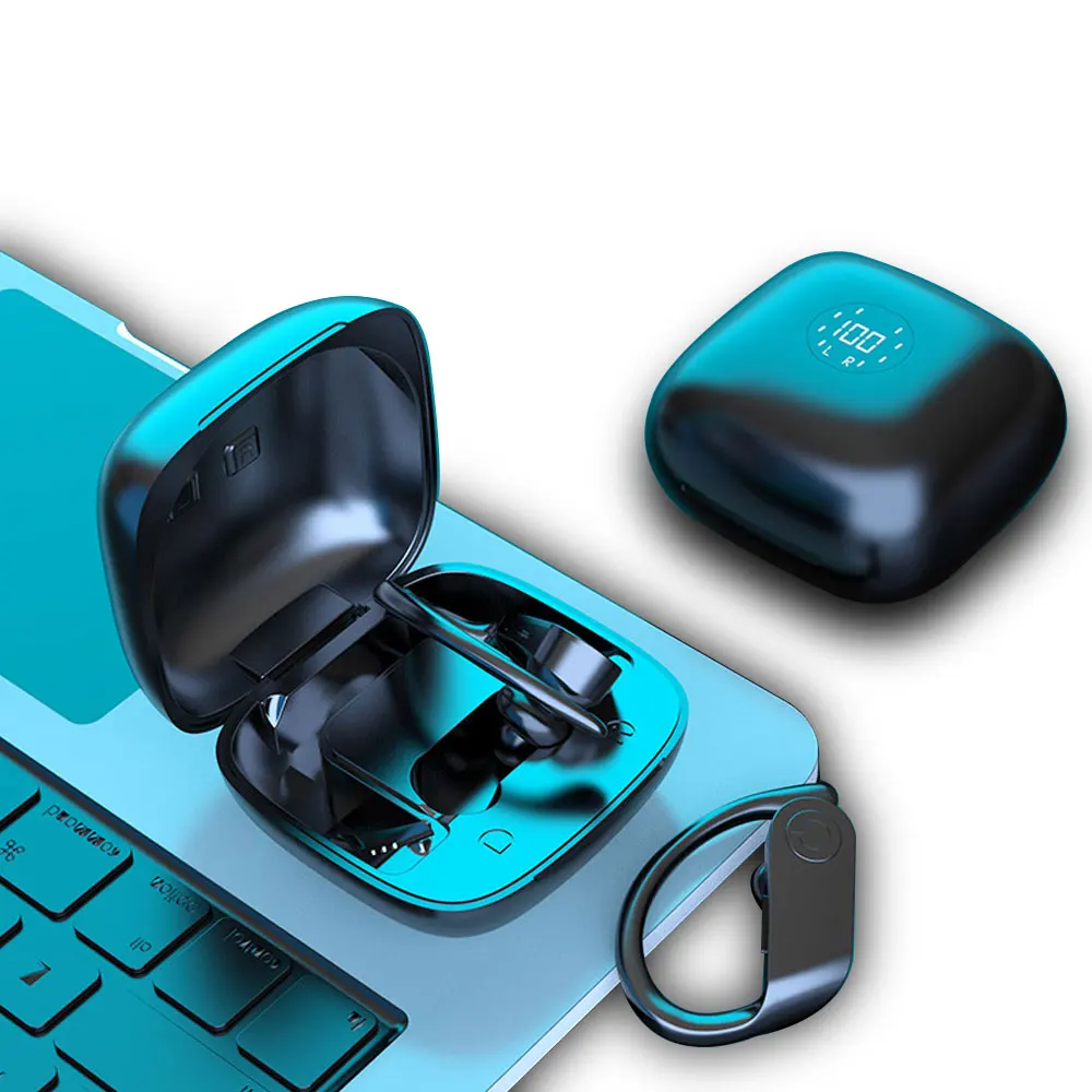 Tws Waterproof Sport Stereo Bluetooth 5.0 True Wireless Earbuds With Charging Case