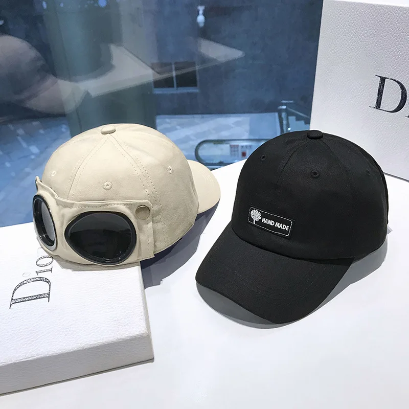 New stylish sunglasses baseball cap personality brand cool unisex aviator sunglasses hat with sunglasses baseball cap