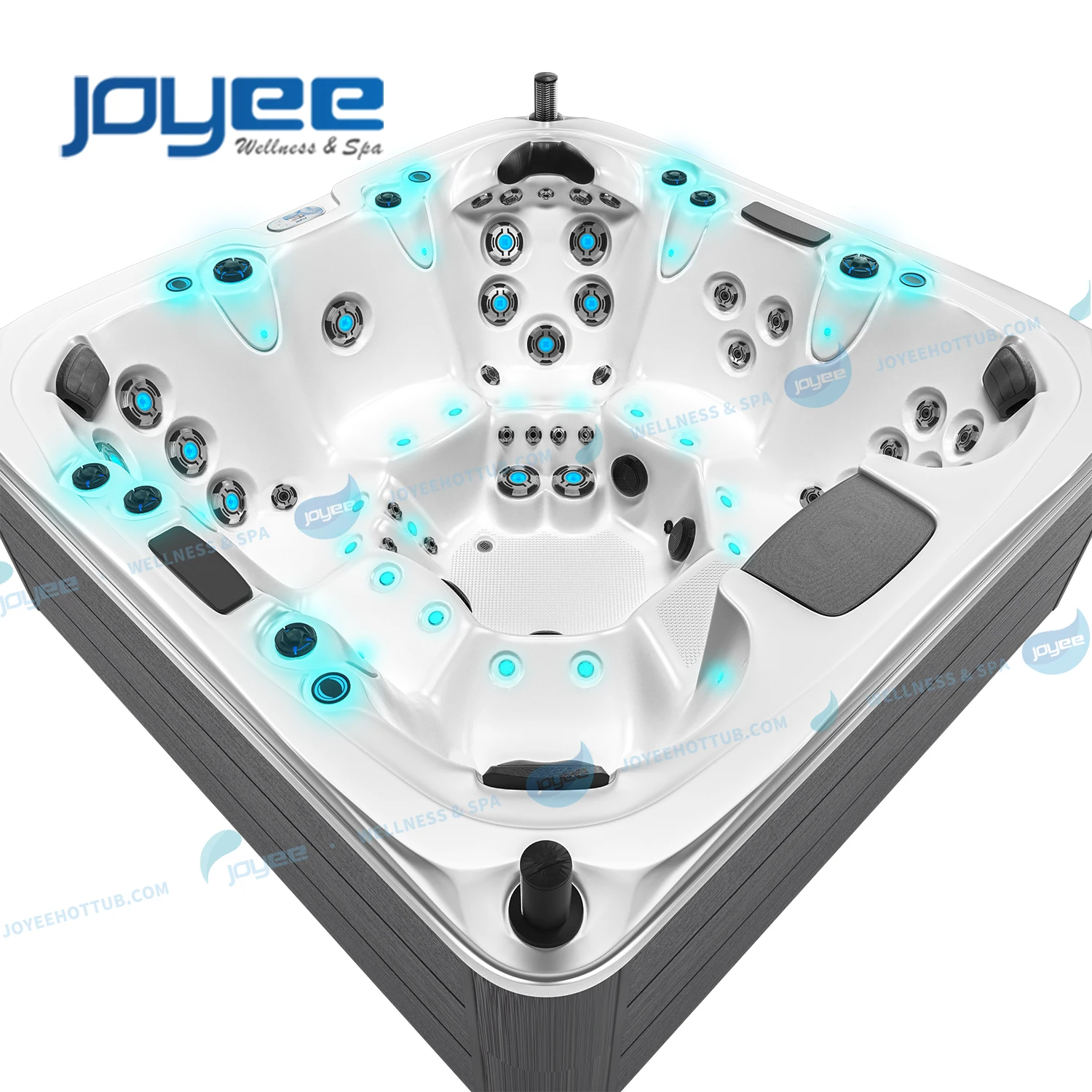 JOYEE Luxury 7 seats hydro spa pool family backyard hydro therapy balboa acrylic jet whirlpool hot tub outdoor
