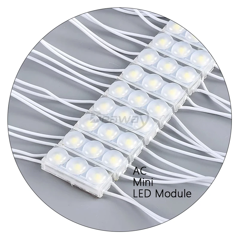 IP68 3 световой знак с объективом 1 Вт 220 В мини-модуль 3030 smd 110 светодиодный модуль впрыска