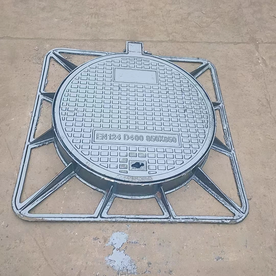 High Quality Cast Iron Square Manhole Cover with ISO Steel Straps & Wooden Crates Die Casting Safety-Use Chinese Manufacturer