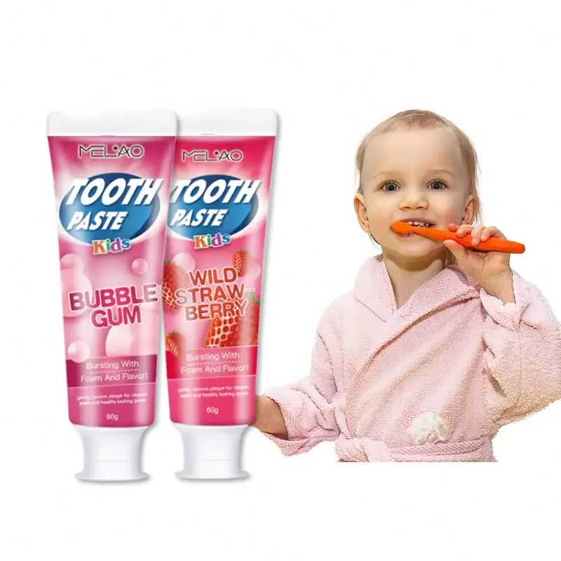 Custom Low Fluoride Xylitol   Baby Anti Cavity 0~6 Kids  whitening toothpaste