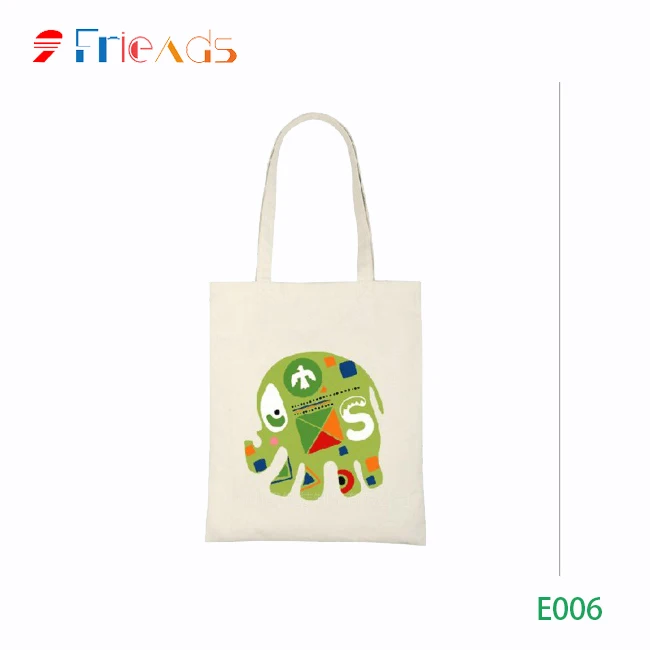 Factory custom high quality color Digital UV printing logo woman canvas bag TOTE cotton shopping bag green advertising gift bag
