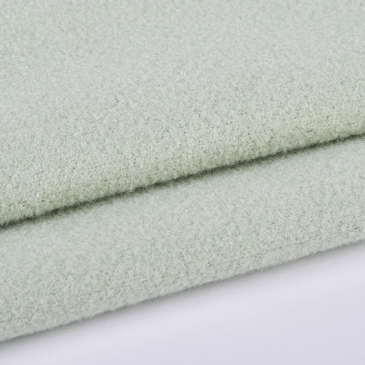 High quality 350gsm stretch breathable 100% polyester poly brushed fabric for garment