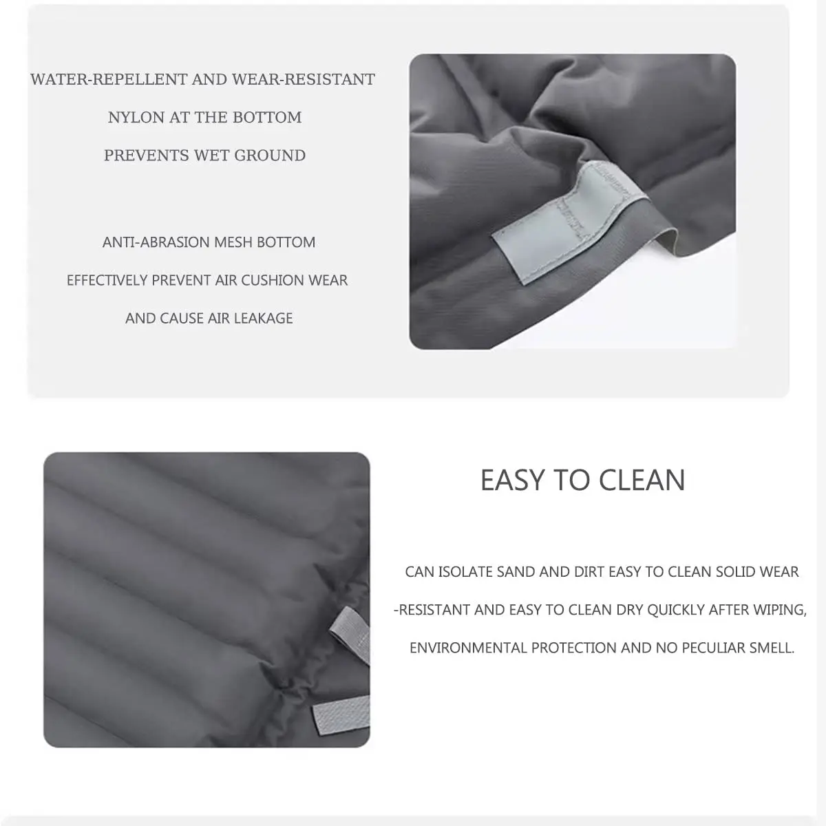 Custom Built-in Foot Pump Air Mattress Spliceable Double Ultralight Outdoor Fold Inflatable Camping Air Mats Sleep Pad