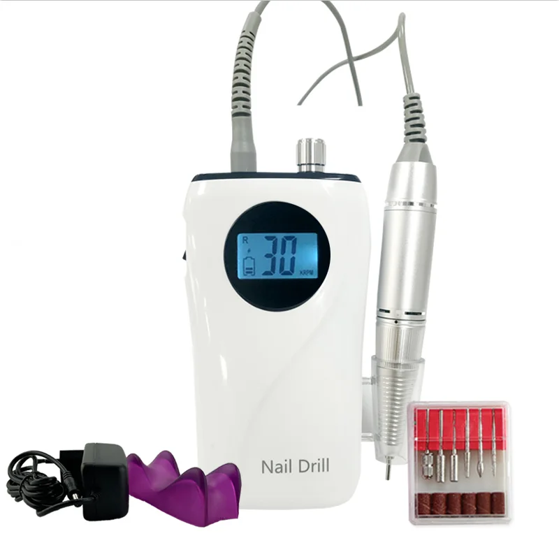 Аккумуляторная машинка для ногтей, 30000 об./мин.