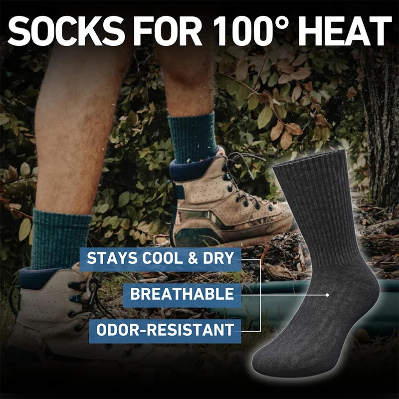 Alpaca Wool Thermal Breathable Crew Socks For Men And Women