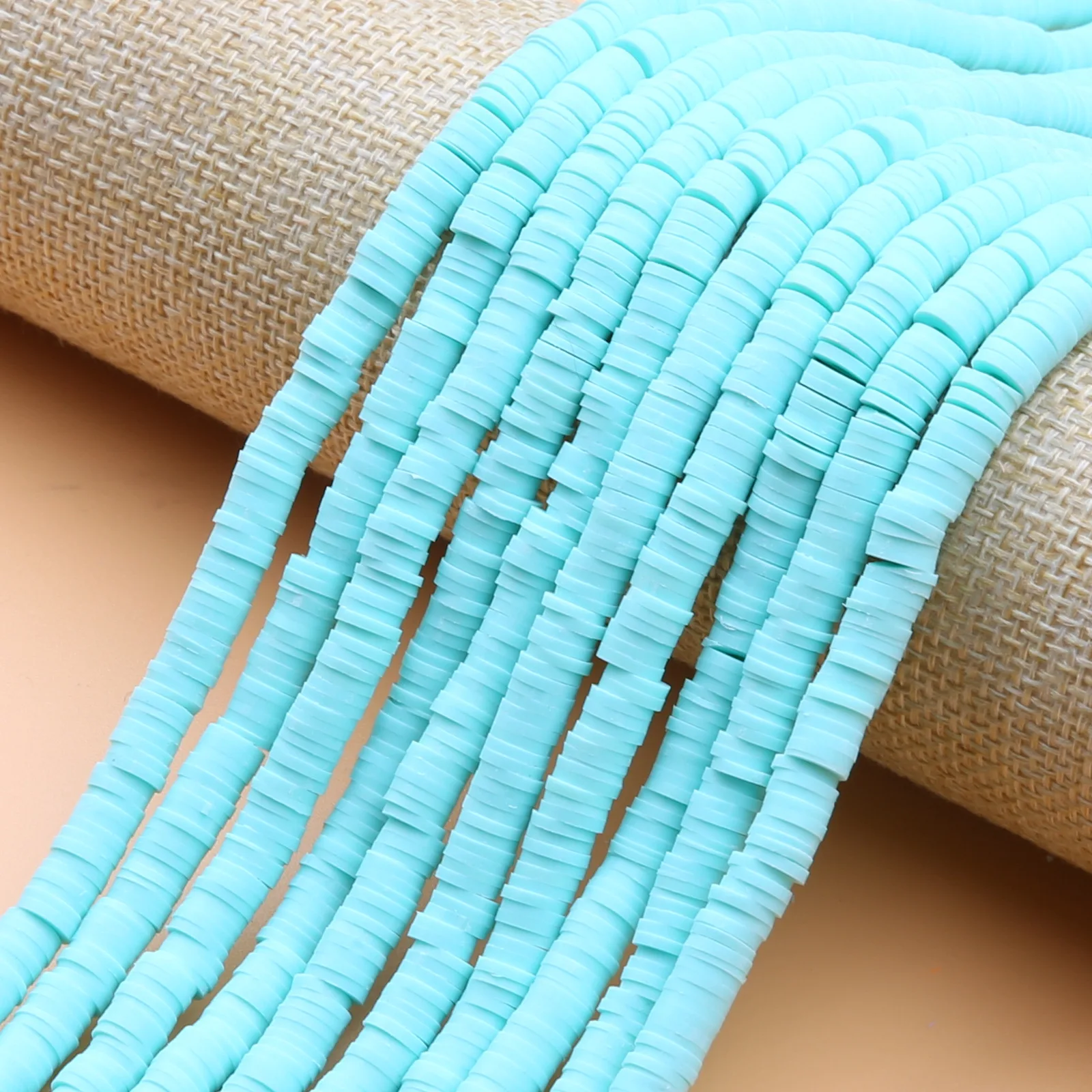 Solid color clay beads polymer clay beads for Jewelry making