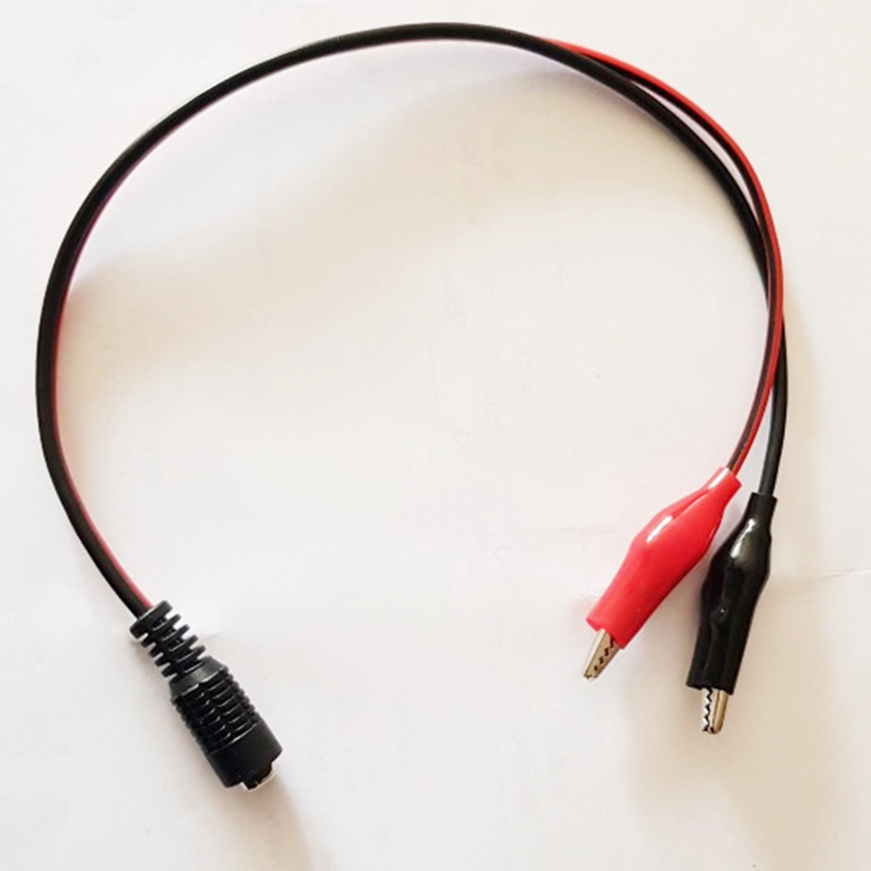 DC Male Female Jack Connector Adapter Alligator Clips Cable 25cm 12V Power Cable To 2 Alligator Clip Connected Voltage 5.5*2.1mm