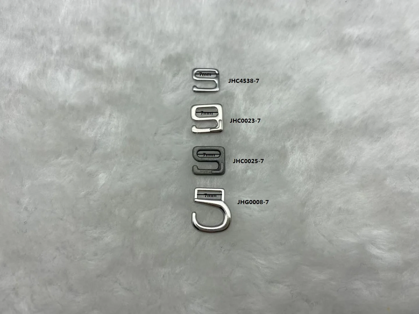 7mm Underwear accessories strap adjuster hook metal slide bra buckles