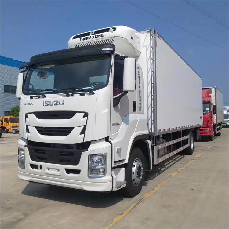 Popular ISUZU 7.6M refrigerator truck freezer vehicle cold box truck chill car refrigerated van furgoneta frigorific