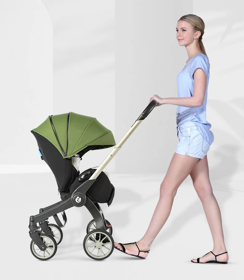 Coches Para Luxury Carriage Stroller Baby 4 In 1 Kinderwagen Foldable Baby Stroller Pram 4 In 1 With Car Seat