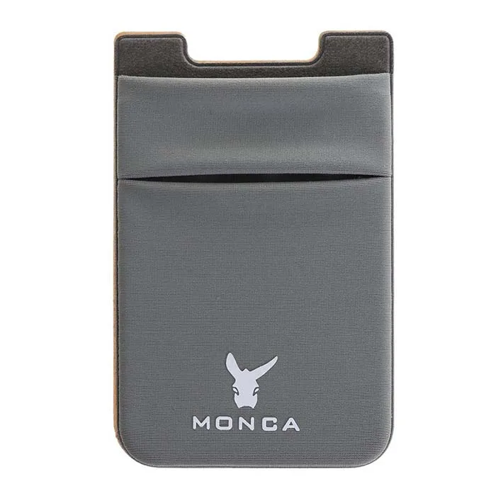 Firmly Adhesive Stick Back Cover Lycra Rfid Card Holder Phone Pocket Pouch Wallet Compatible With All Smartphones