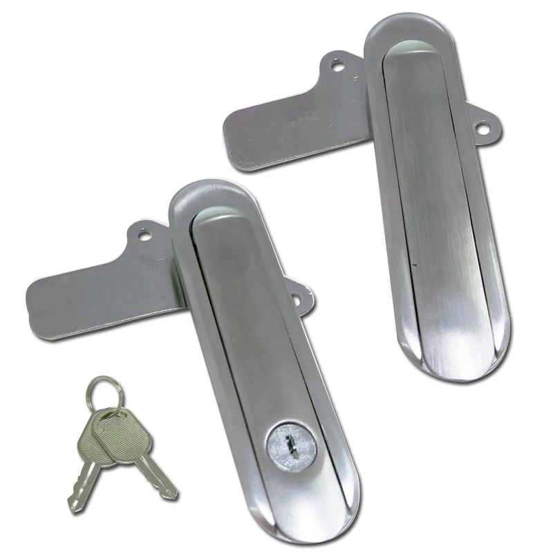 Stainless Steel Cabinet Door With Key AB402 Key Mechanical Door Plane Lock Power Distribution Box Lock Equipment