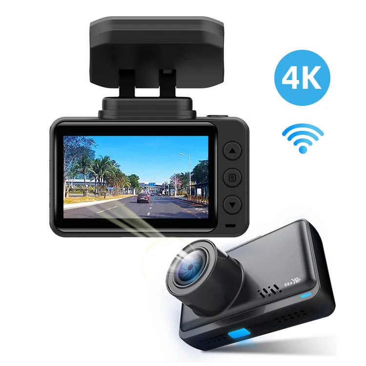 Новейший автомобильный черный ящик 2160P камера 4K HD Автомобильный видеорегистратор