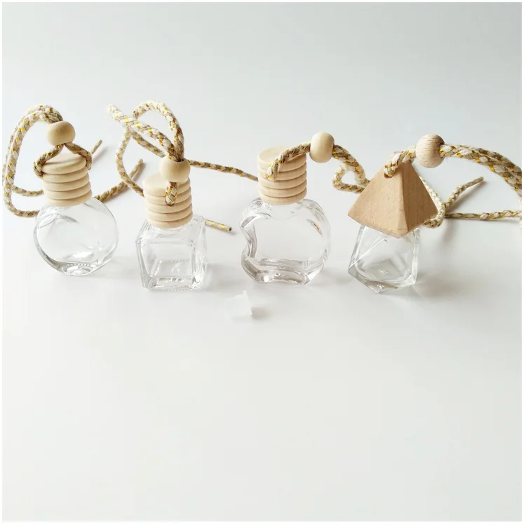 8ml  Glass Car Perfume Bottles Perfume Empty Hanging Car Diffuser Bottle