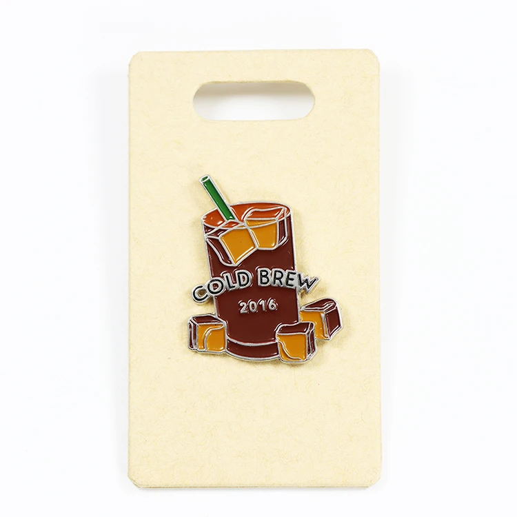 OEM ODM logo coffee pins custom enamel brand pin