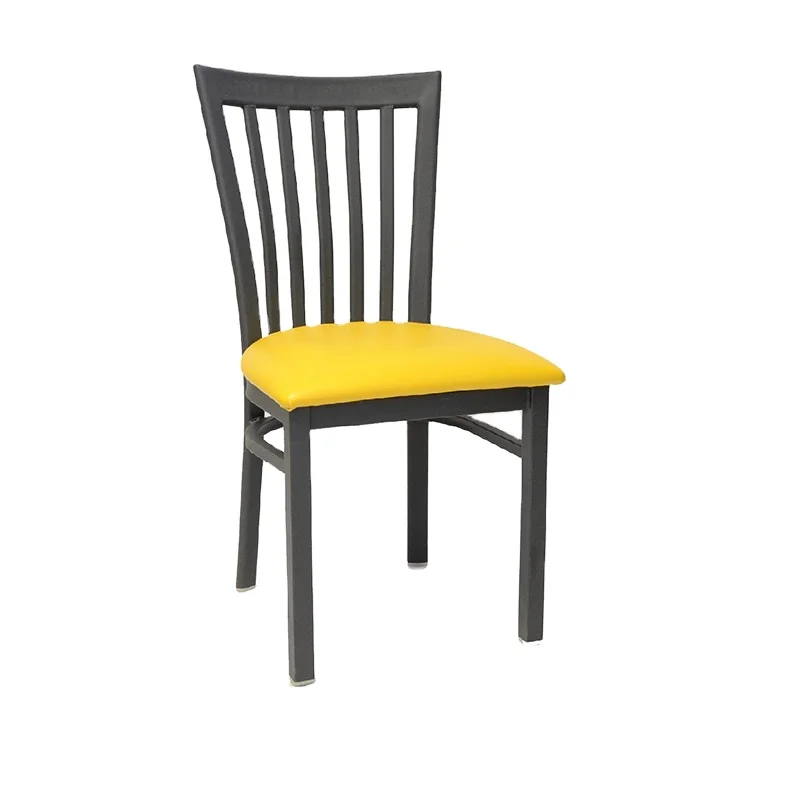 Metal Chiavari Chair With Ladder Back Leather Seat In Restaurant metal chair in dinning room iron chair for kitchen