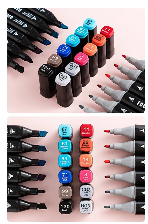 Acrylic Paint Pen Water Based Ink Waterproof  Markers 18 36 108 Pcs Per Pack For School Students Painting
