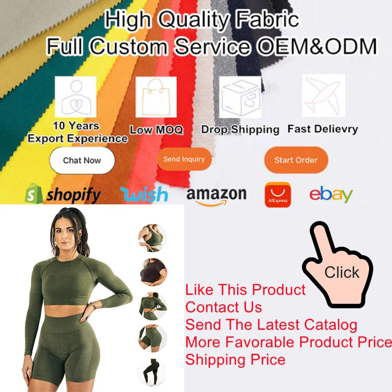 5pcs 6 colors Acid Wash Ribbed Fitness Women Yoga Set Active Long Sleeve Crop Top Seamless Scrunch Leggings Workout Clothing